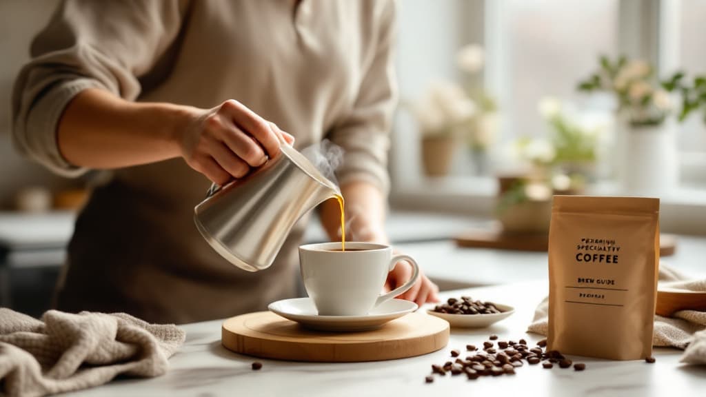 Freshly roasted specialty coffee beans
